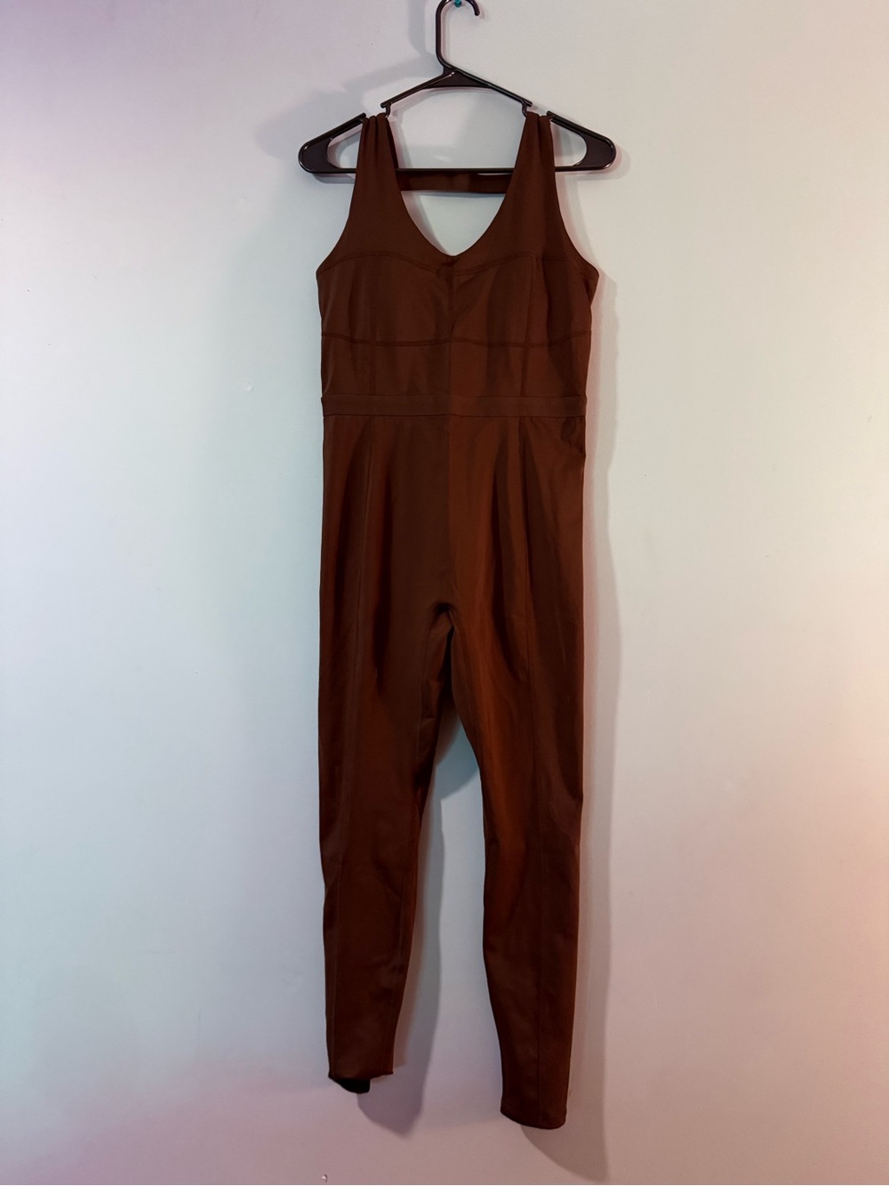 The Khloé Edit by Fabletics Brown One-Piece Bodysuit
